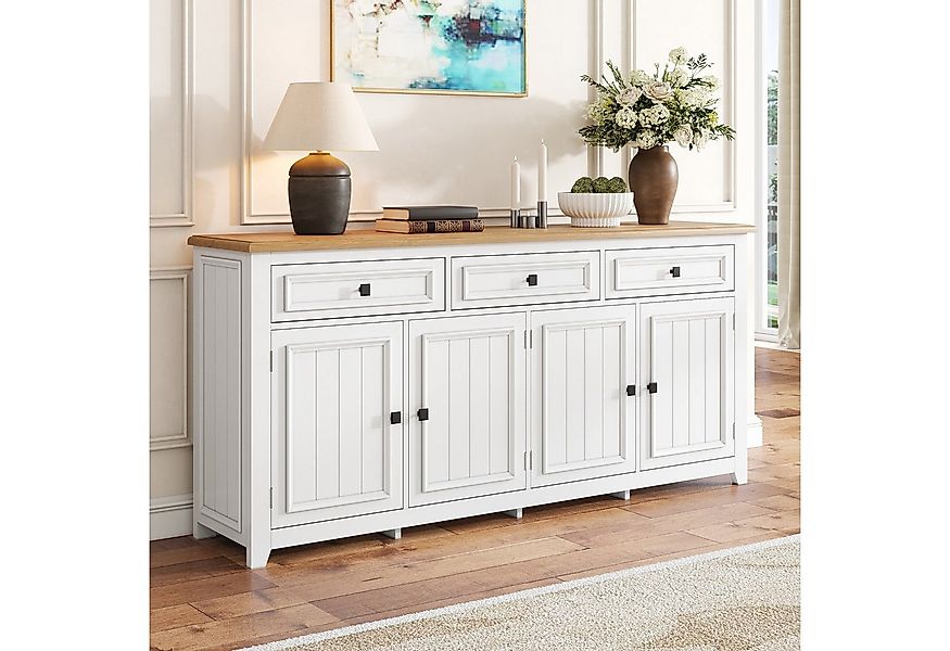 Merax Sideboard mit großzügigem Stauraum, Anrichte im modernen Minimalismus günstig online kaufen