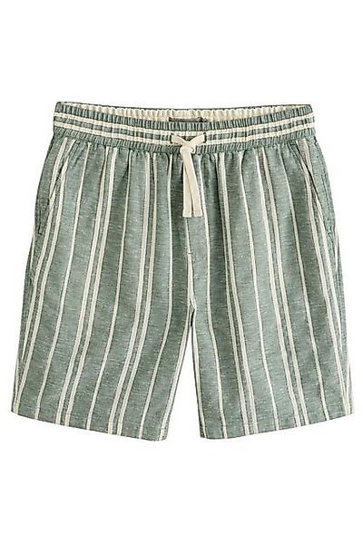 Next Shorts Gestreifte Shorts mit Kordelzug Baumwolle/Leinen (1-tlg) günstig online kaufen