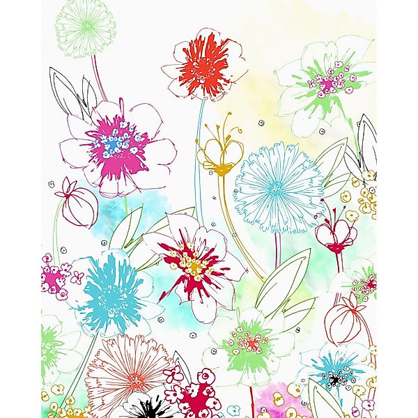Komar Fototapete Joyful Multicolor 200 x 250 cm 611628 günstig online kaufen