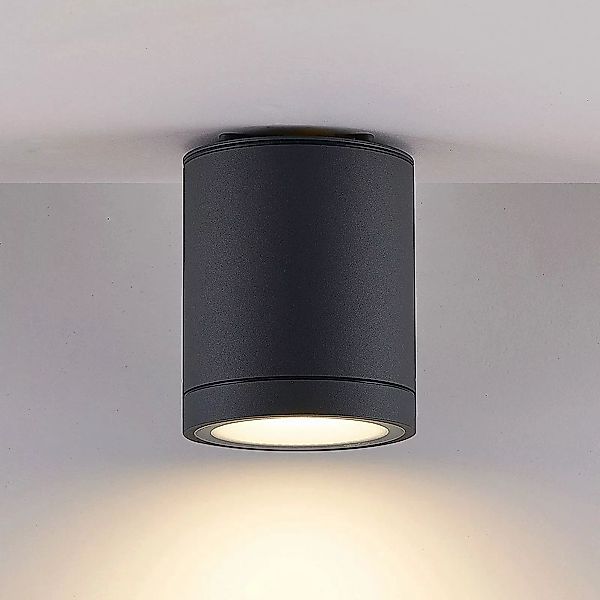 Molto Luce LED-Außendeckenlampe Foris Round SD, anthrazit günstig online kaufen