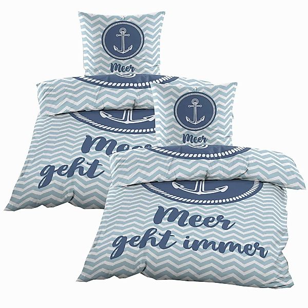 Casa Colori Bettwäsche Renforce Ganzjahres Bettgarnitur günstig online kaufen