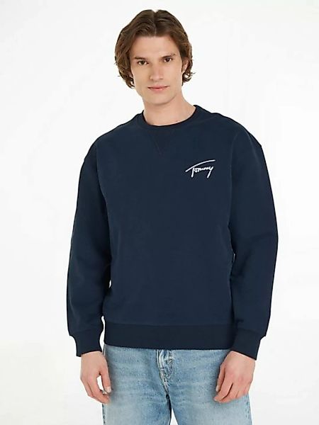 Tommy Jeans Sweatshirt TJM RLX SIGNATURE CREW EXT mit Rundhalsausschnitt günstig online kaufen