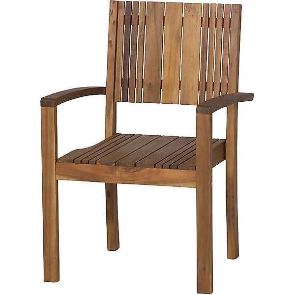 Siena Garden Stapelsessel Falun Beige 61 cm x 58 cm x 90 cm FSC® günstig online kaufen