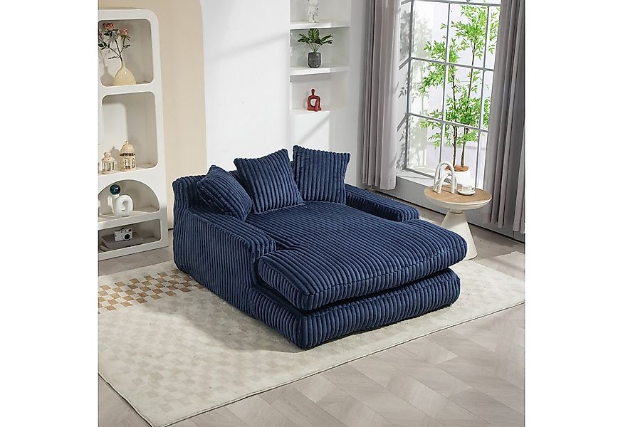 Celya Sofa Cord-Schlafsofa mit 3 Kissen,Bequemes Einzelsitz-Bodensofa,Loung günstig online kaufen