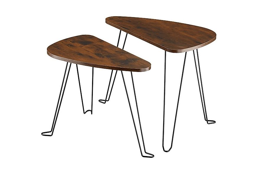 tectake Beistelltisch 2er Set Beistelltische (1-St., 1 tlg), Zwei filigrane günstig online kaufen