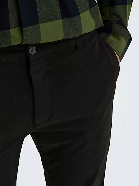 ONLY & SONS Chinohose Hose Chino Basic Reißverschluss Gesäßtaschen 8323 in günstig online kaufen