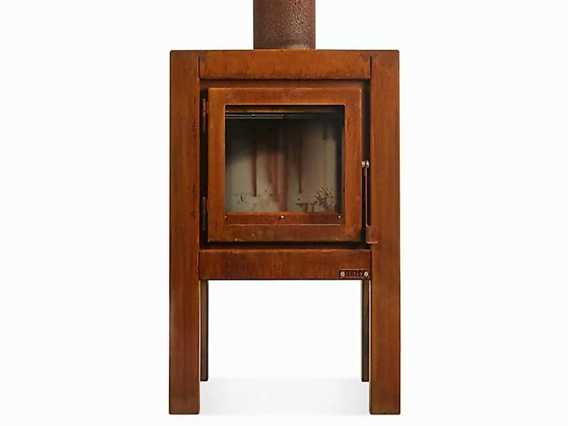 Terrassenkamin Quaruba L Ohne Rollen 3 Seiten Glas + Hitzeschild günstig online kaufen