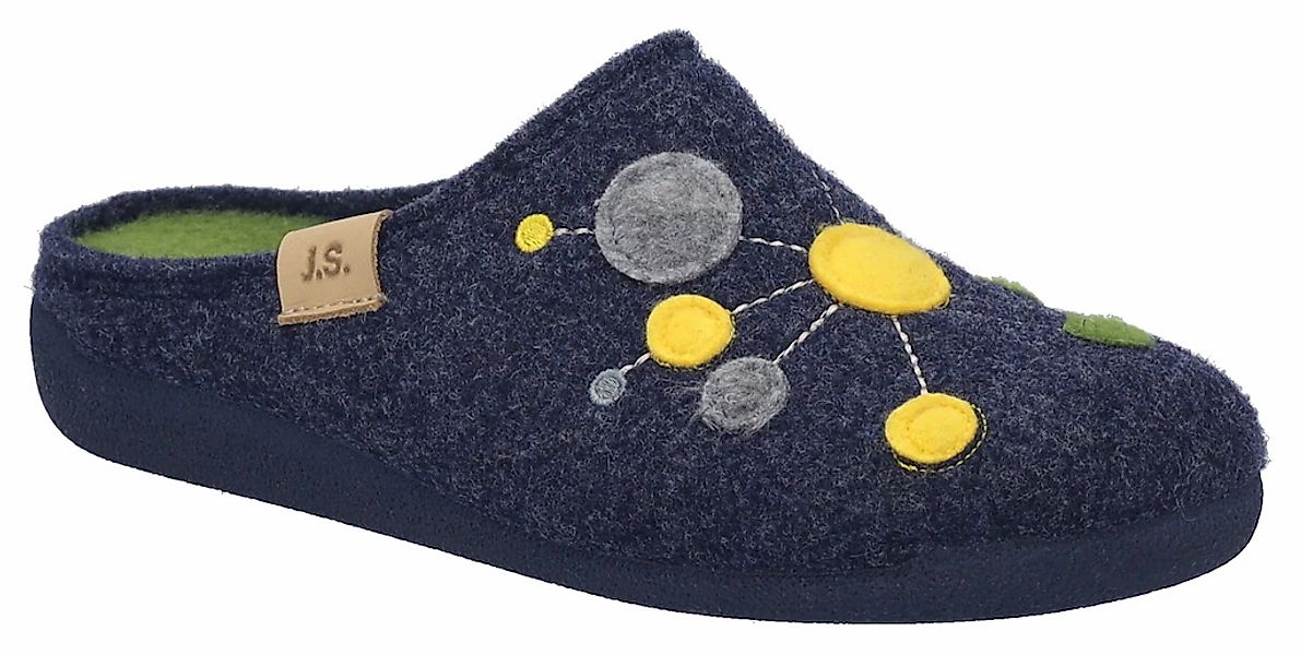 Josef Seibel Hausschuh "Cara 02", Pantoffel, Slipper mit bunter Verzierung günstig online kaufen