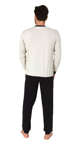 Normann Pyjama Langer Herren Frottee Schlafanzug günstig online kaufen