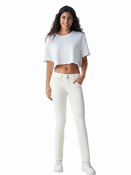 LTB Damen Jeans Molly M Super Slim Fit - Off White günstig online kaufen