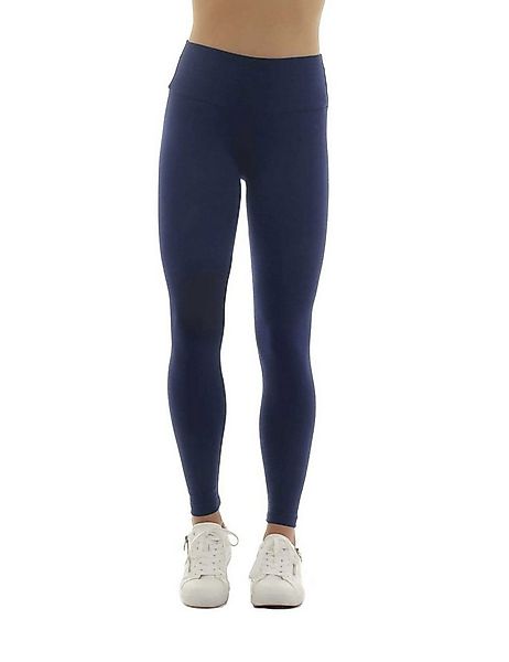 F&K-Mode Leggings Damen Leggings lang hoher Bund Taschen Hose gummi günstig online kaufen
