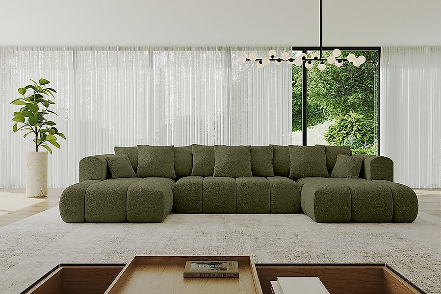 ALTDECOR Wohnlandschaft CLOUD-U-v1, Couch mit Schlaffunktion, Wohnzimmer - günstig online kaufen