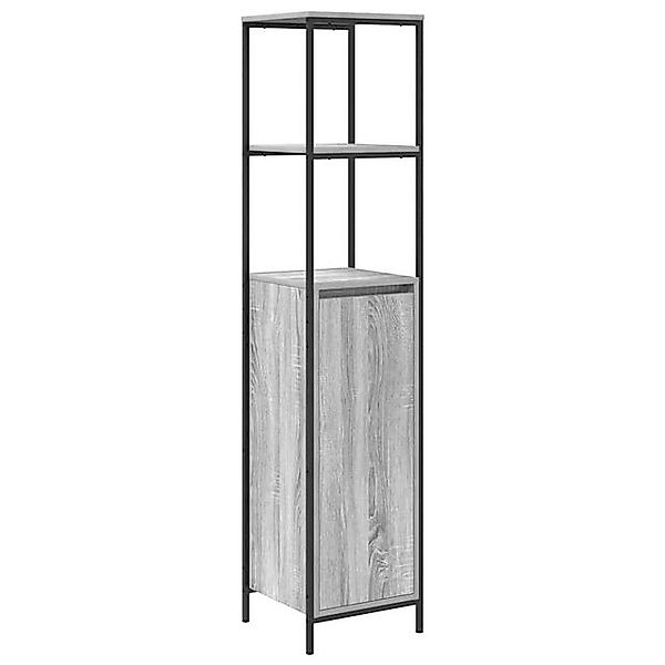 vidaXL Badezimmerspiegelschrank Badschrank mit Regalen Grau Sonoma 36x35x16 günstig online kaufen