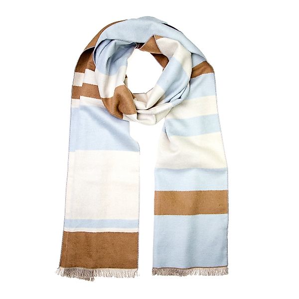 TINITEX Seidenschal Winterschal Seidenflanell Schal blau günstig online kaufen