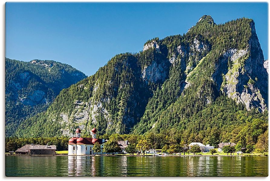 Artland Wandbild "Blick auf den Königssee" Berge & Alpenbilder 1 Stk. tlg. günstig online kaufen