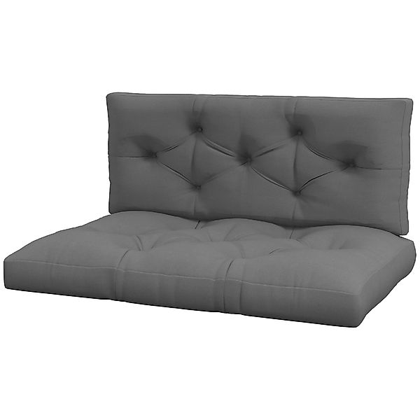 Outsunny 2 Sitzer Palettenkissen 120cm x 80cm x 12cm Bankauflage mit UV-Sch günstig online kaufen