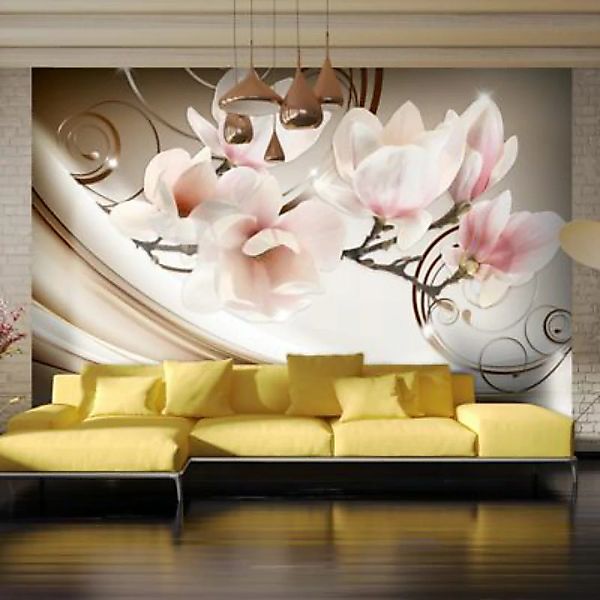artgeist Fototapete Waves of Magnolia mehrfarbig Gr. 300 x 210 günstig online kaufen