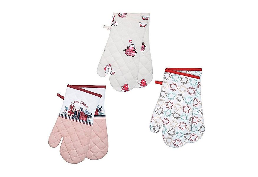 Haushalt International Topfhandschuhe Ofenhandschuhe 2er Set 18 x 32cm Weih günstig online kaufen