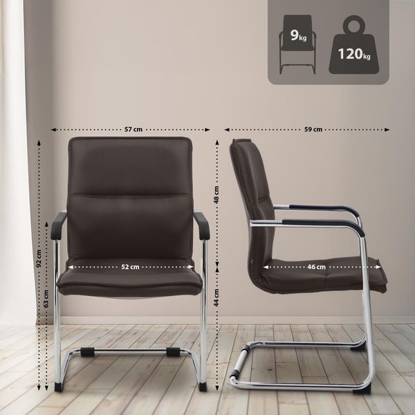 CLP Besucherstuhl Seattle Kunstleder, Kunstlederbezug, mit günstig online kaufen