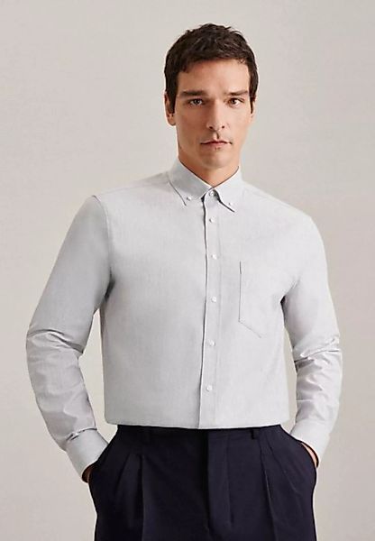 seidensticker Businesshemd Regular Regular Langarm Button-Down-Kragen Uni günstig online kaufen