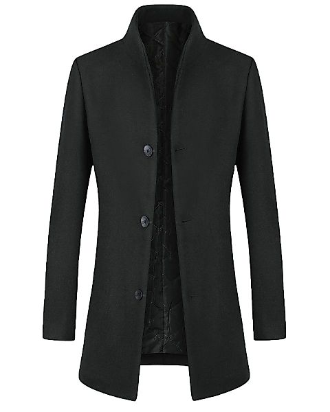 Allthemen Wollmantel verdickter Wintermantel mittellanger Mantel günstig online kaufen
