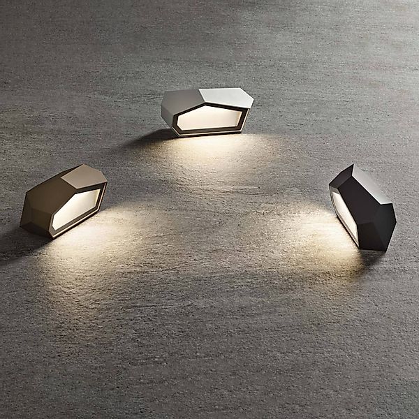 OLEV LED-Sockelleuchte Pepito, alu, Metall, 2.700 K, IP67 günstig online kaufen