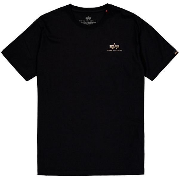 Alpha Industries  T-Shirts & Poloshirts Basic T-Shirt SL TPU - black/shiny günstig online kaufen