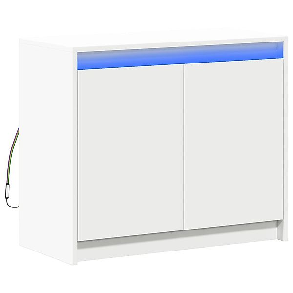vidaXL Sideboard LED-Sideboard Weiß 72x34x61 cm günstig online kaufen