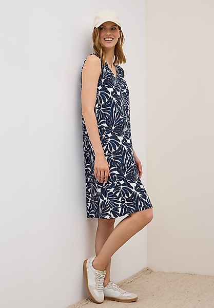 CECIL Jerseykleid Sommerkleid mit Raffung an günstig online kaufen