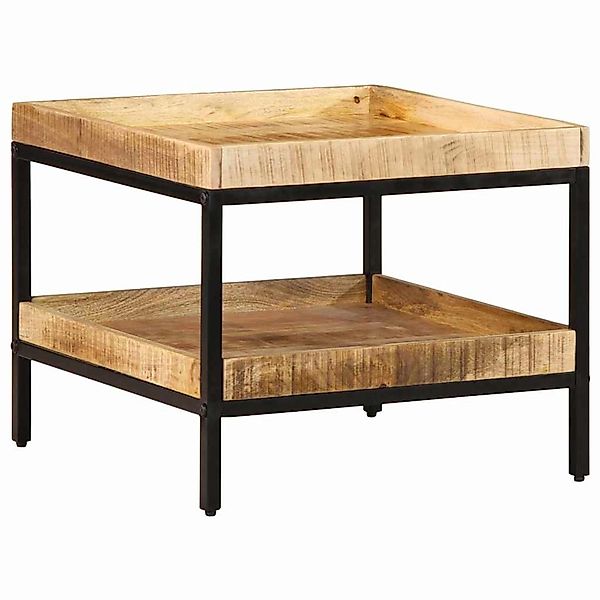 vidaXL Beistelltisch Braun 55 x 55 x 45 cm massives Mangoholz 374091 günstig online kaufen