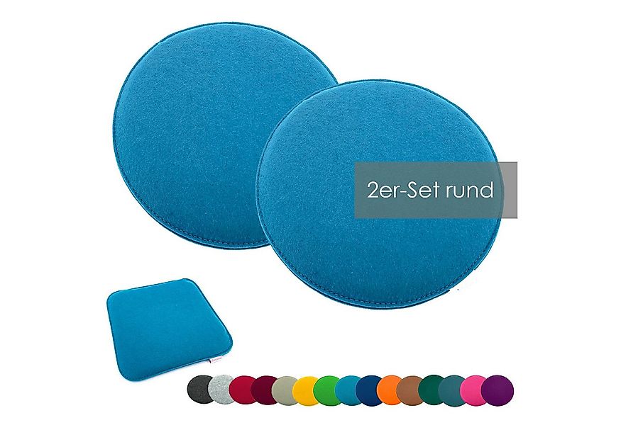 heimtexland Sitzkissen Filz Sitzauflage Stuhlkissen Bankkissen abwaschbar, günstig online kaufen