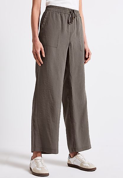 STREET ONE Stoffhose Sommerhose mit Crinkle-Struktur, günstig online kaufen