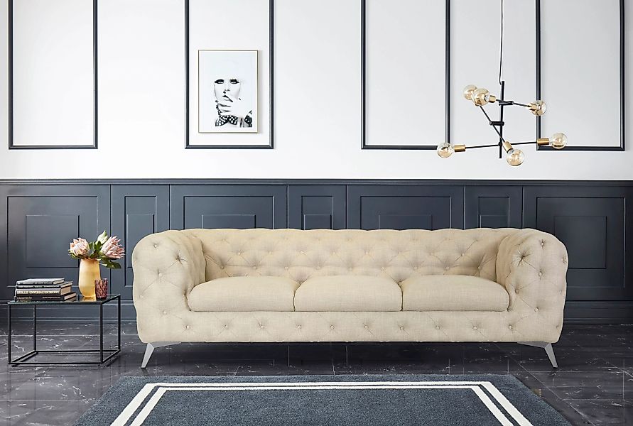 Leonique Chesterfield-Sofa "Glynis" günstig online kaufen
