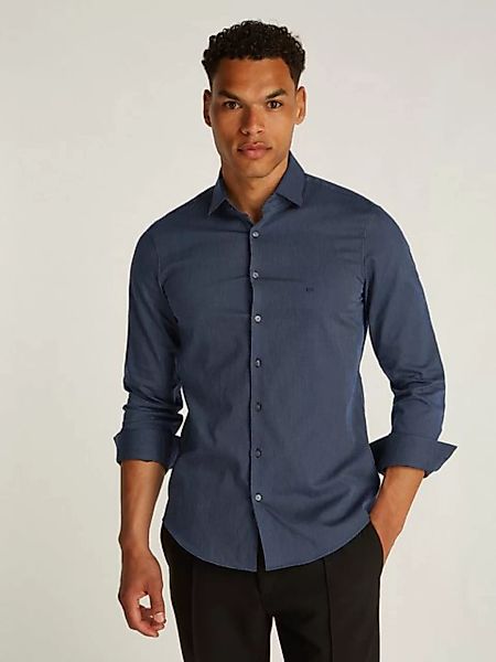 Calvin Klein Businesshemd BUSINESS STRIPE SLIM SHIRT mit Logoprint günstig online kaufen