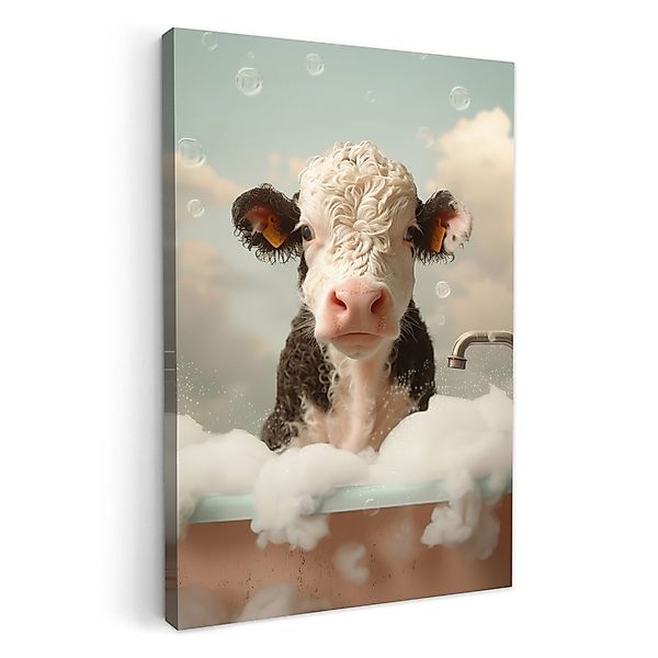 OneMillionCanvasses® Leinwandbild Kalb - Kuh - günstig online kaufen