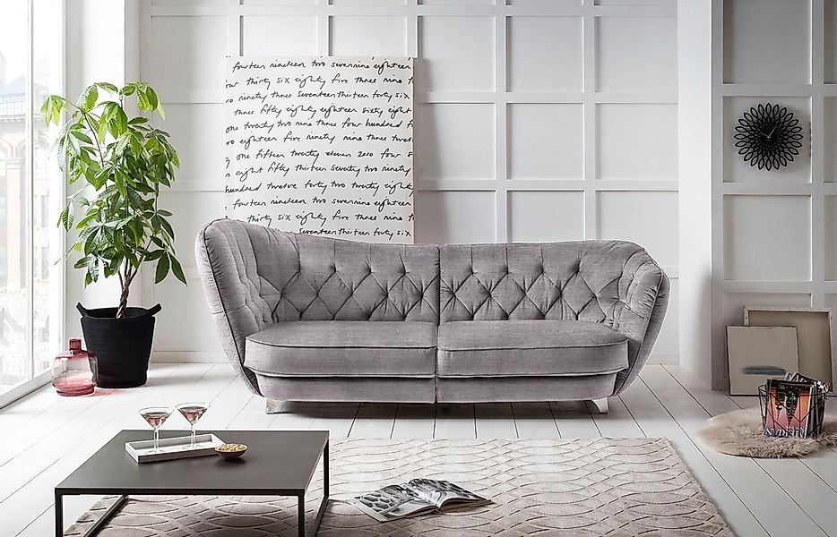 Leonique Big-Sofa "Retro", stylischer Hochlehner günstig online kaufen