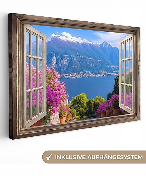 OneMillionCanvasses® Leinwandbild Durchblick - Berg - Landschaft - Ausblick günstig online kaufen