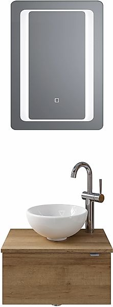 Saphir Badmöbel-Set "Serie 6915" 4 Stk. tlg. Gäste-Bad, 51 cm breit, mit LE günstig online kaufen