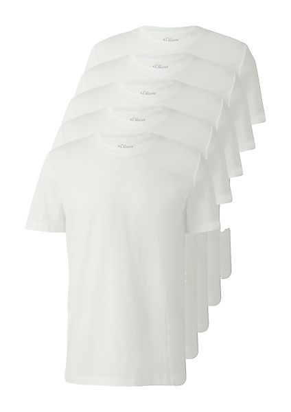 s.Oliver T-Shirt 5er Pack mit Rundhals günstig online kaufen