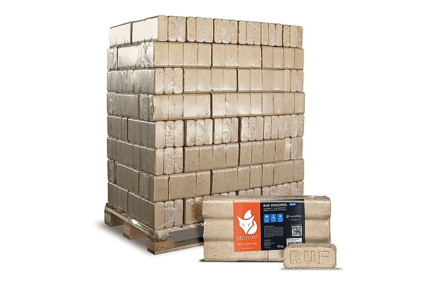 HEIZFUXX Holzbriketts RUF Original Blue, 960 kg, (Palette, 96-St) günstig online kaufen