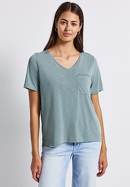 STREET ONE T-Shirt, mit Brusttasche günstig online kaufen