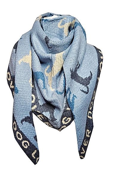 Dreieckstuch SAISON Dreieckschal Strick Wild Dog Blau Winter Schal Dreiecks günstig online kaufen