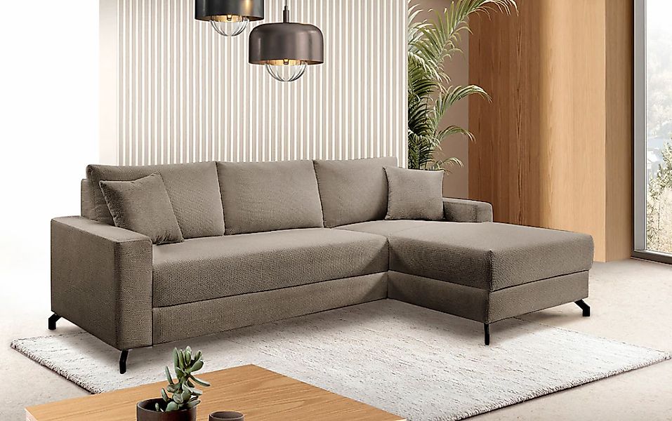 exxpo - sofa fashion Ecksofa "Quattro L-Form, B/T: 247/162 cm", wahlweise m günstig online kaufen