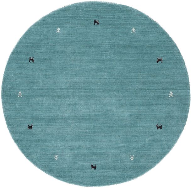carpetfine Wollteppich "Gabbeh Uni" rund 15 mm Höhe reine Wolle handgewebt, günstig online kaufen