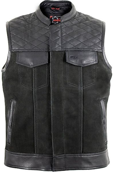 MDM Lederweste Custom Biker Lederweste Nubuk mit Reißverschluss Hunter Bike günstig online kaufen