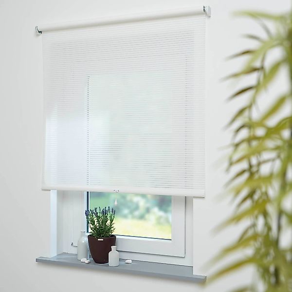 Liedeco Springrollo "Streifen" Lichtschutz Perlreflex-beschichtet ohne Bohr günstig online kaufen