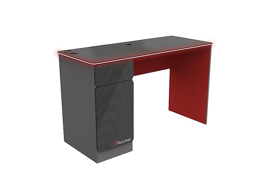 X Rocker Gamingtisch Carbon-Tek Gaming Schreibtisch mit LED-Beleuchtung & W günstig online kaufen