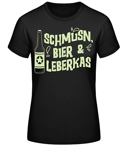 Schmusn Bier Leberkas · Frauen Basic T-Shirt günstig online kaufen