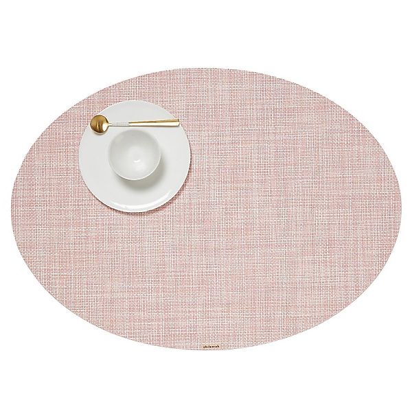 Chilewich Platzset Mini Basketweave Oval Blush, günstig online kaufen