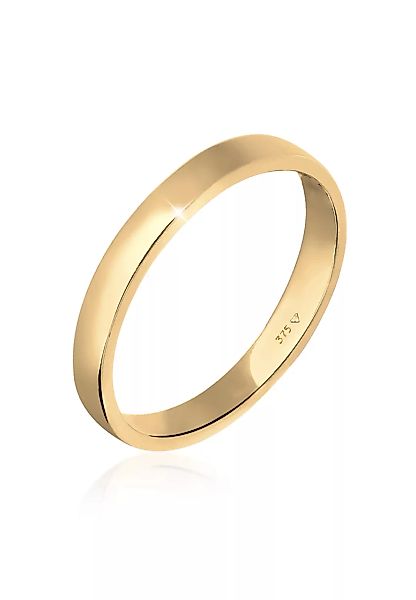 Elli Premium Fingerring "Ehering Trauring Partnerring Basic 375 Gelbgold" günstig online kaufen